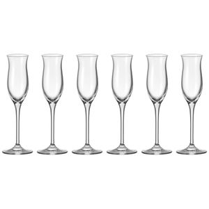 Leonardo Cheers Grappaglas 6er Set, Schnapsglas, Aperitifglas, Grappa Glas, 100 ml, 61703