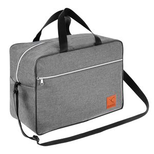 Handgepäck Reisetasche 40x30x25 cm ideal als kleine Flugzeug Kabinentasche für z.B. Flüge mit Eurowings in grau von Granori