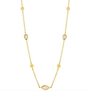 ANIA HAIE Opal Colour Necklace - Silber/ Gold plattiert, N014-04G