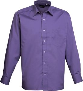 Premier - "Premier" Formelles Hemd für Herren Langärmlig RW1081 (Kragenweite 38 cm) (Violett) Premier - "Premier" Formelles Hemd für Herren Langärmlig RW1081 (Kragenweite 38 cm) (Violett)