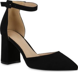 VAN HILL Dámské šněrovací lodičky Classic Party Heeled Shoes 841368, Barva: Black Velours, Velikost: 41 VAN HILL Dámské šněrovací lodičky Classic Party Heeled Shoes 841368, Barva: Black Velours, Velikost: 41