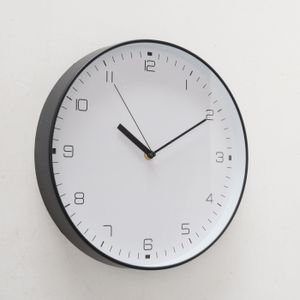 BOLTZE Wanduhr "Jonte" aus Glas/Kunststoff in schwarz/weiß B30cm, Uhr