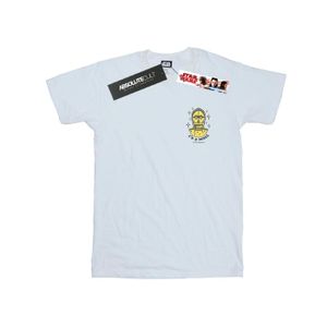 Star Wars - "C-3PO I'm A Rebel Chest Print" T-Shirt für Jungen BI51162 (116) (Weiß)