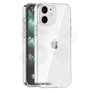 SOONTEC Schutzhülle für Apple iPhone 12 mini, weiches TPU Silikon Gel Case, Handyhülle ist Ultra Transparent, glasklar, stoßfest und superleicht.