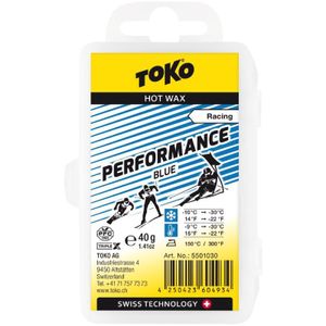 TOKO Performance blue, Ski, Gleitwachs, Fest, kalt, Rennen, -9 - -30 °C