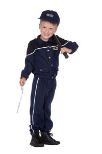 Polizei Kinder Kostüm Polizist Jungen Polizeiuniform Cop Uniform Polizeikostüm 104