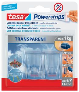tesa Powerstrips DECO HAKEN XL Haltekraft: max. 1,0 kg