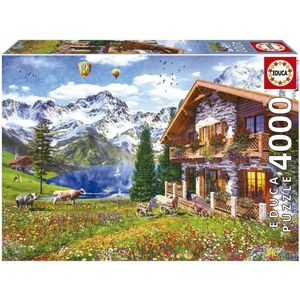 EDUCA Puzzle Chata v Alpách 4000 dílků