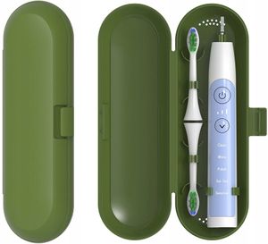 Kosmetikbehälter - Aufbewahrung von Zahnbürste und -aufsätzen - Perfekt für unterwegs - Kompakt und vielseitig - Mit sicherem Druckknopf-Verschluss