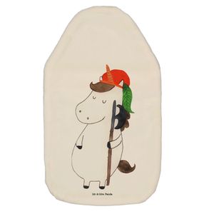Mr. & Mrs. Panda Wärmflasche Einhorn Junge - Weiß - Geschenk, Einhörner, Unicorn, Wärmflasche mit Bezug, Bube, Einhorn Deko, Mittelalter, Kinderwärmflasche, Pegasus