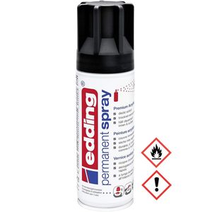 Edding Permanent Spray Premium Acryllack w kolorze tiefschwarz matt 200ml