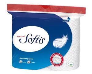 Softis, Papier toaletowy, 4 sztuki (PRODUKT Z NIEMIEC)