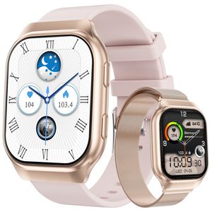 Smartwatch, Smartwatch Damen Herren, 1,96" AMOLED Fitness Tracker Uhren für Android iOS, IP68 Wasserdicht Pulsmesser Schrittzähler Aktivitätstracker