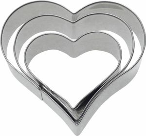 Westmark 3 Terrassen-Ausstechformen »Herz«,4,5,6 cm, 35252291
