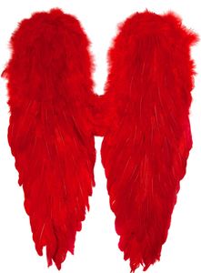 Teufel Feder Flügel Rot - Faschings Kostüm Flügel Teufel Feder Flügel Rot - Faschings Kostüm Flügel