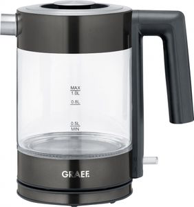Graef WK302 Wasserkocher schwarz 1 Liter mit Sicherheitsfunktionen