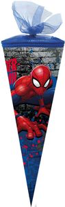 Nestler Schultüte 22 cm rund Tüll/Textilborte Marvel Spider-Man