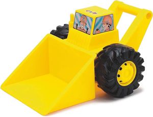 Dantoy Großer Spielzeug-Bulldozer mit klobigen Rädern, hergestellt in Dänemark