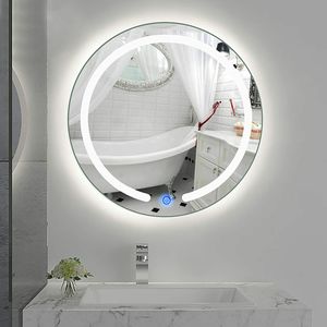 Zrcadlo LED Zrcadlo na stěnu Koupelnové zrcadlo Koupelnové zrcadlo s osvětlením LED pro koupelnu a toaletu pro hosty