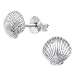 Muschel Ohrringe aus 925 Silber