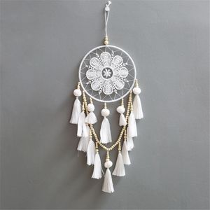 Wandbehang Traumfänger Weiß Groß Boho Deko,  Wanddeko Wandteppich Gewebte, Haus Dekoration Chic Home Decor Geschenke, Balkondeko, Schlafzimmer Deko,