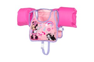 Bestway® Swim Safe ABC™ Disney Junior® Schwimmhilfe mit Textilbezug Stufe B Minnie Mouse, 3-6 Jahre