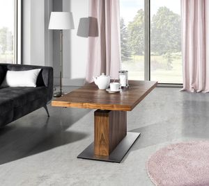 Design Couchtisch MN-7 Nussbaum höhenverstellbar ausziehbar Esstisch