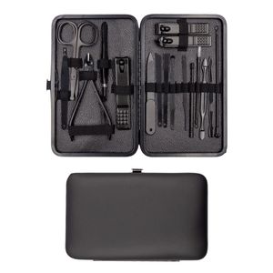 Intirilife 18-teiliges Nagel Set Maniküre Set aus Edelstahl in Schwarz mit Aufbewahrungsetui – Nagelpflege Pediküre Werkzeug Nagelknipser Schere Feile Pinzette uvm Intirilife 18-teiliges Nagel Set Maniküre Set aus Edelstahl in Schwarz mit Aufbewahrungsetui – Nagelpflege Pediküre Werkzeug Nagelknipser Schere Feile Pinzette uvm