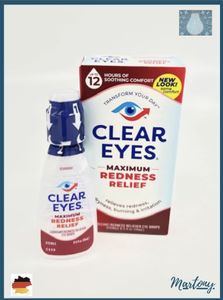 Clear Eyes, Maximum Redness Relief, Gleitmittel/Rötungslinderer Augen, 15 ml