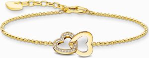 Thomas Sabo A2163-414-14-L19V Vergoldetes Armband m. verschlungenen Herzen