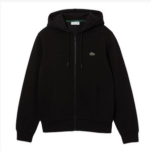 LACOSTE Herren Jacke Kapuzenjacke Hooded Jacket Sweatjacket Sweatjacke , Farbe:Schwarz, Größe:M, Artikel:-031 noir
