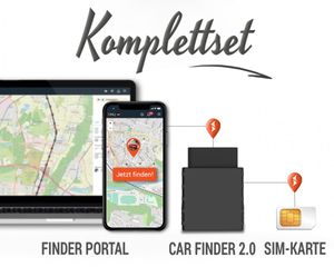 PAJ CAR Finder 2.0 GPS Tracker für Auto, Fahrzeuge und LKW´s GPS Sender KFZ OBD2 mit App Autofinder live Echtzeit