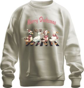 Merry Ducksmas Duck Lovers Ducks - Christmas Xmas Christmas Uni pulóver, Nature, XXL