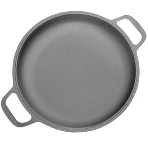 20 cm Deckel-Bratpfanne aus Gusseisen Universaldeckel Servierpfanne Induktion