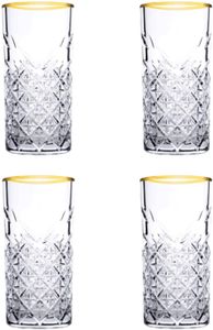 Pasabahce Golden Timeless Longdrinkgläser 4er Set Lang 450 ml 1109141