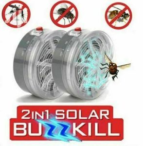 BuzzKill Insektenvernichter Solar UV Insektenkiller Insektenfalle Fliegenfalle