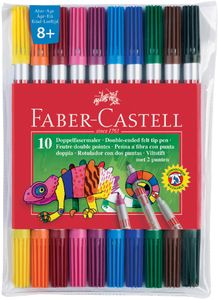 FABER-CASTELL Doppelfasermaler 10er Etui