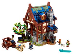 LEGO 21325 Ideas Mittelalterliche Schmiede Set für Erwachsene, Sammlerstück, Set zum Bauen und Ausstellen