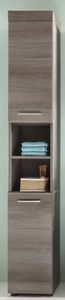 trendteam Bad Hochschrank Runner/Moon Sardegna Rauchsilber Melamin 30 x 190 x 31 cm