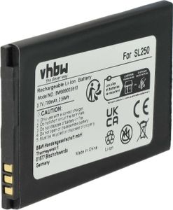 vhbw Akku Ersatz für Bea-Fon SL250 für Handy Smartphone Senioren Telefon (700 mAh, 3,7 V, Li-Ion)