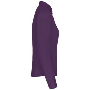 Kariban Damen Popeline Bluse 'Jessica' langarm K549 purple L