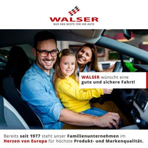 WALSER Auto-Teppich Smart, Universal Fußmatten-Set, Automatten 4-teilig, Allwettermatten, Auto-Schutzmatten-Set, PKW-Teppich schwarz