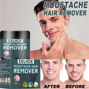 50g Haarentfernungscreme für Männer Sanfte Körperhaar Enthaarungscremes Schmerzlose Entfernung Schnurrbart  Haarwachstumshemmer