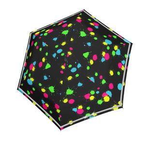 Knirps Rookie Manual Kinder Schultaschenschirm Regenschirm Taschen Kinderschirm, Farbe:Bubble Bust