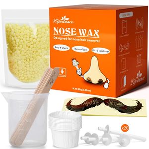 Nasenhaar Wachs Set -Nasenwachs Kit für Männer -Schnell,Einfache,Schmerzfrei Nasen Wax Set -Nasenhaarentferner Sticks mit 80g Nasen Wachs (10-20 mal für die Verwendung)