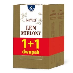 Zlatý pomletý ľan - 200g + 200g, Ekologický, Prírodný - Ideálny na Každodenný Nápoj či Kávu - Zdroj Mnohých Výhod pre Organizmus