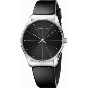 Calvin Klein Damen Herren Uhr Armbanduhr Herrenuhr, Analog, Größe:Einheitsgröße, Farbe:Schwarz-schwarz,silber