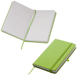Notizbuch / DIN A6 / 160S. / blanko / samtweiches PolyurethanHardcover / Farbe: hellgrün