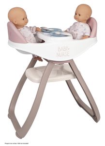 Vysoká stolička pre bábiku Smoby Baby Nurse Twin Doll