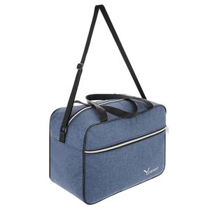 Handgepäck Reisetasche 40x20x25 cm ideal geeignet als kleines Bord-/ Kabinen-/ Handgepäckstück für Flüge mit z.B. Ryanair in Blau von Granori